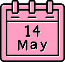 May 14 Vector Icon