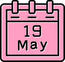 May 19 Vector Icon