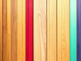 Rustic abstract painted wooden wall table floor texture - wood background panorama banner long, rainbow painting colors LGBT, seamless pattern. Generative Ai photo