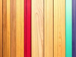 Rustic abstract painted wooden wall table floor texture - wood background panorama banner long, rainbow painting colors LGBT, seamless pattern. Generative Ai photo