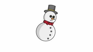 animated video of the snowman icon