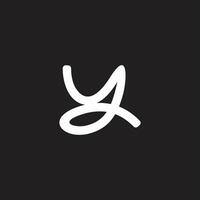 letter y curves sign logo vector