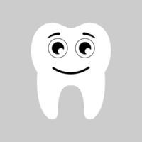 Tooth icon vector. Tooth Fairy illustration sign. Funny tooth symbol or logo. vector