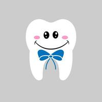 Tooth icon vector. Tooth Fairy illustration sign. Funny tooth symbol or logo. vector