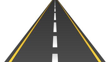 Road or asphalt highway concept vector