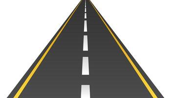 Road or asphalt highway concept vector