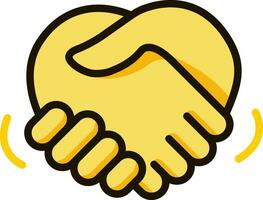 handshake icon emoji vector