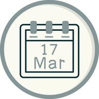 March 17 Vector Icon