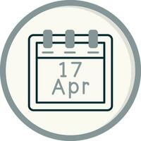 April 17 Vector Icon