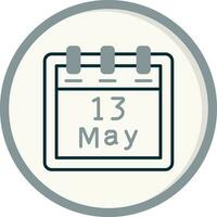 May 13 Vector Icon