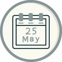 May 25 Vector Icon