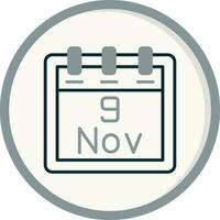 November 9 Vector Icon