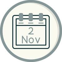 November 2 Vector Icon