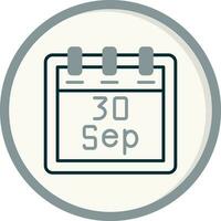 September 30 Vector Icon