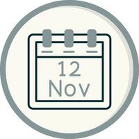 November 12 Vector Icon