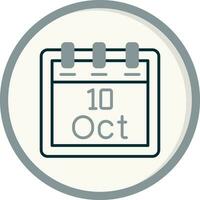 October 10 Vector Icon