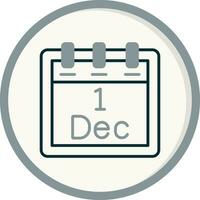 December 1 Vector Icon