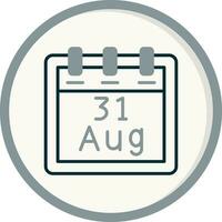 August 31 Vector Icon