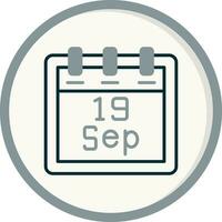 September 19 Vector Icon