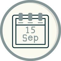 September 15 Vector Icon