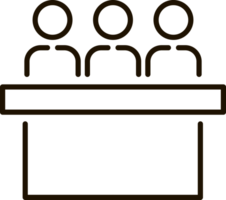 Comitato attività commerciale linea icona illustrazione png