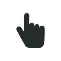 finger hand  icon graphic vector design illustration