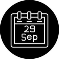 September 29 Vector Icon