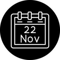 November 22 Vector Icon