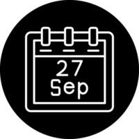 September 27 Vector Icon