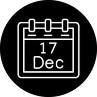 December 17 Vector Icon