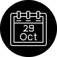 October 29 Vector Icon