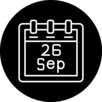 September 26 Vector Icon