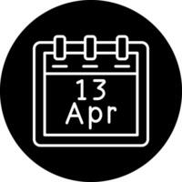 April 13 Vector Icon