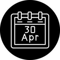 April 30 Vector Icon