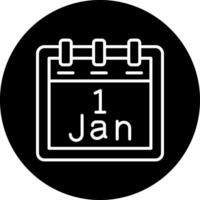 January 1 Vector Icon