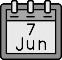 June 7 Vector Icon