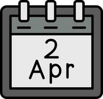 April 2 Vector Icon