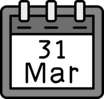 March 31 Vector Icon