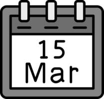 March 15 Vector Icon