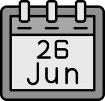 June 26 Vector Icon