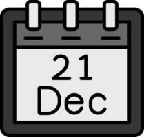 December 21 Vector Icon