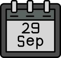 September 29 Vector Icon