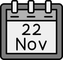 November 22 Vector Icon