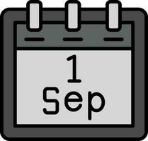 September 1 Vector Icon