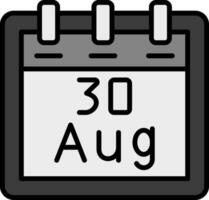 August 30 Vector Icon