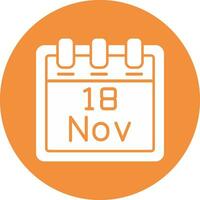 November 18 Vector Icon