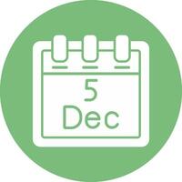 December 5 Vector Icon