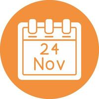 November 24 Vector Icon