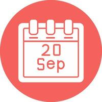 September 20 Vector Icon