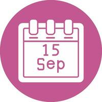 September 15 Vector Icon